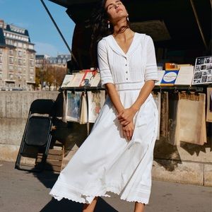 Simple Retro Fiona Cotton Victorian Dress NWT